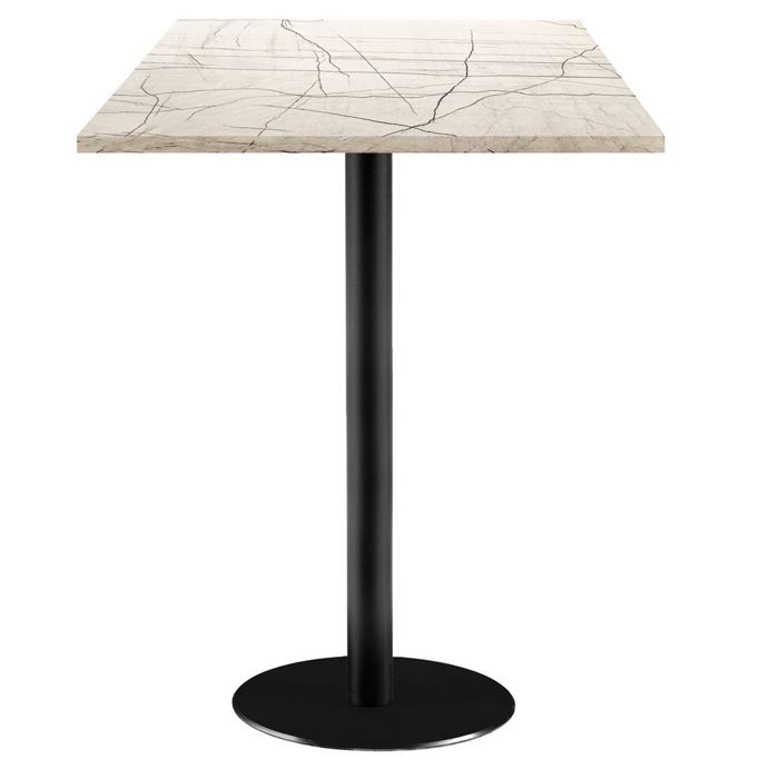 60 X 60 Cm High Table - Rome Model, Maia Marble