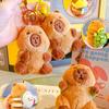 Stylish Capybara Turtle And Bee Plush Keychain Creative Cartoon Keychain Bags For