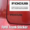 MJU13 Car Trunk Body Stickers Focus Letter Badge Decals Auto Exterior Decoration for Ford Focus Fiesta Mk7 2 F150 Mondeo C-Max Mustang