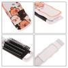 Мини-щетка для волос, складная массажная расческа, массаж головы, антистатическая портативная дорожная щетка для волос, расчески для волос для девочек с зеркалом