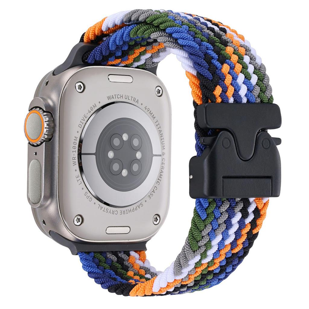 Wrist Strap for Apple Watch Series 10 9 8 7 SE 6 5 4 3 2 1 42mm 41mm 40mm 38mm Parachute Buckle Nylon Braided Watch Band