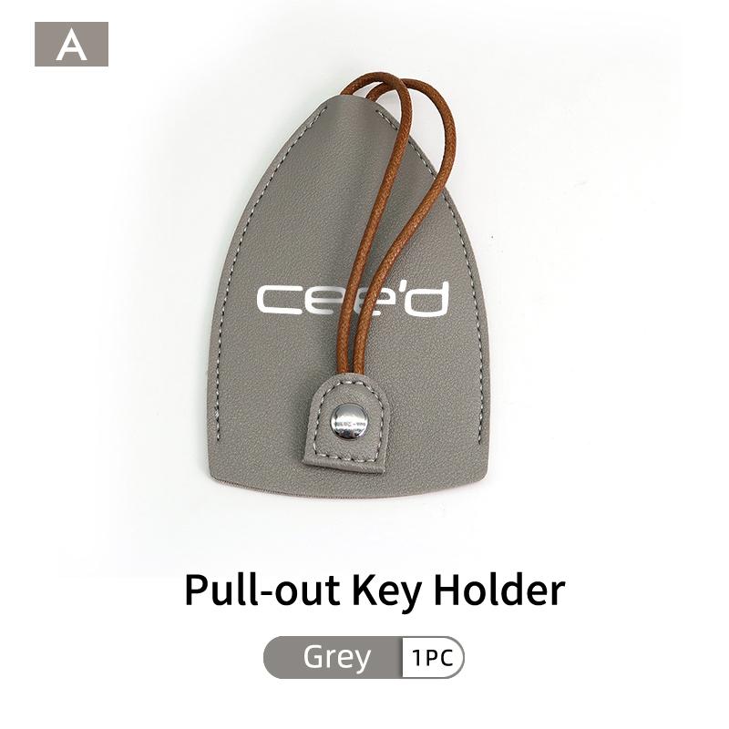 Car Keychain Case Zipper Carbon Fiber Key Protector Cover For KIA Ceed Sportage Rio K5 K2 Cerato Proceed Venga Sedona