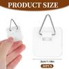 30 Pcs Invisible Adhesive Plate Hangers, Foamboard Picture Hanging Hooks Without Nails Plastic Sticky Photo Hooks for Home Wall Art Photo Frame