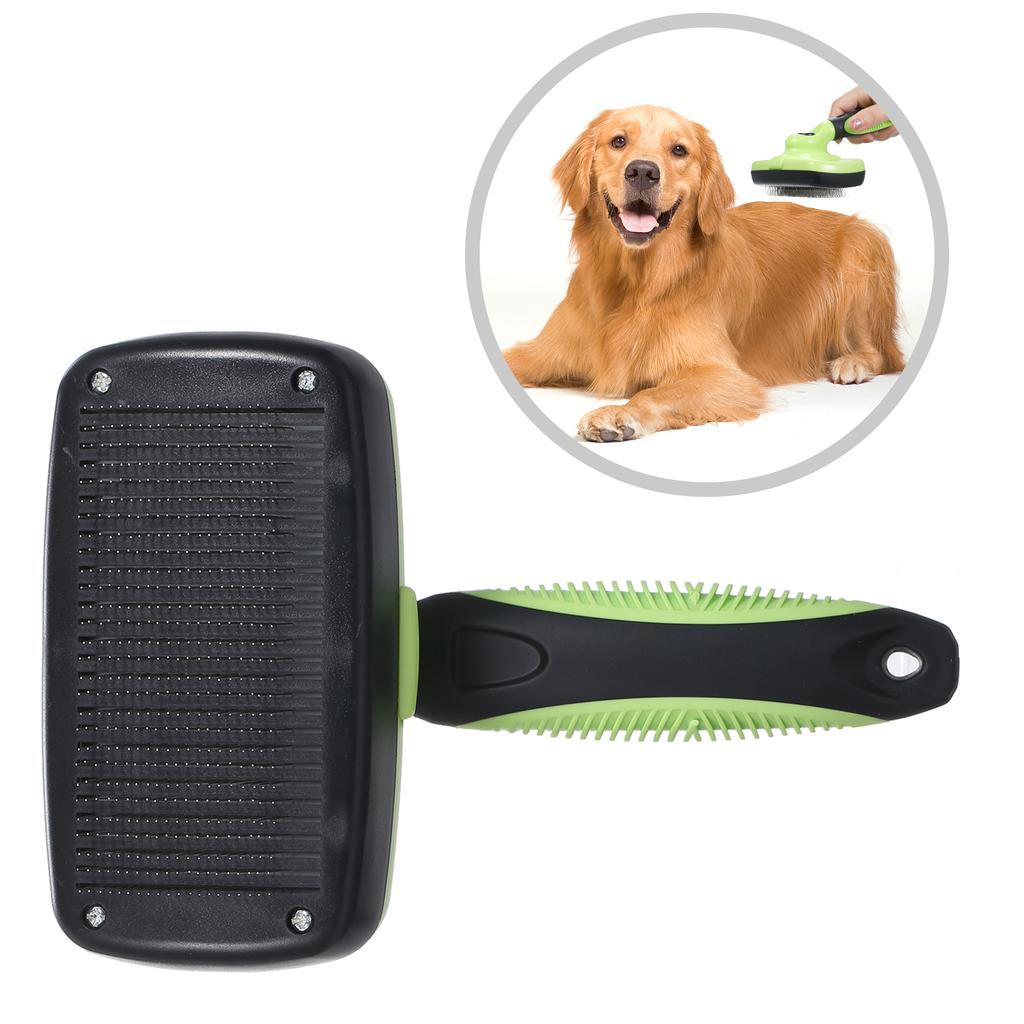 Steel Wire Needle Retractable Brush, Self cleaning Slicker Brush,For Pet Grooming, Easy to Clean, Suitable for Small