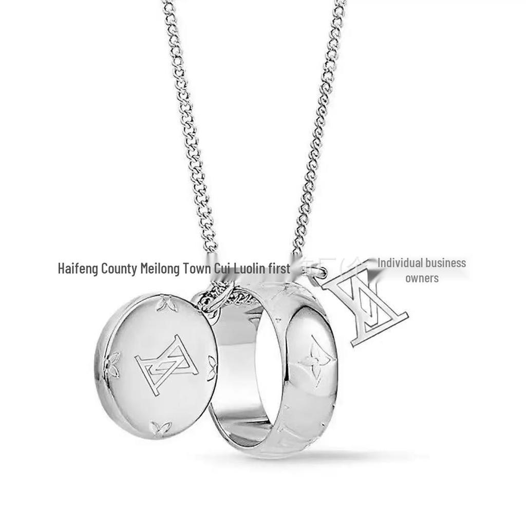 Классический бирюзовый кулон-ожерелье Ослика: Модная Унисекс Цепочка на Ключицы для Пар