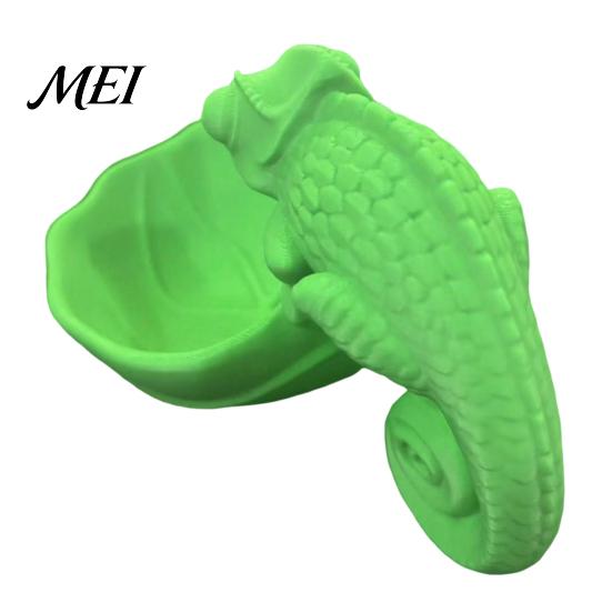Chameleon Storage Bowl 3D Printed Leaf Bowl, Jewelry Tray Key Trinkets Home Office Organizer Holder, Succulents Planter Pot for Desk Ring