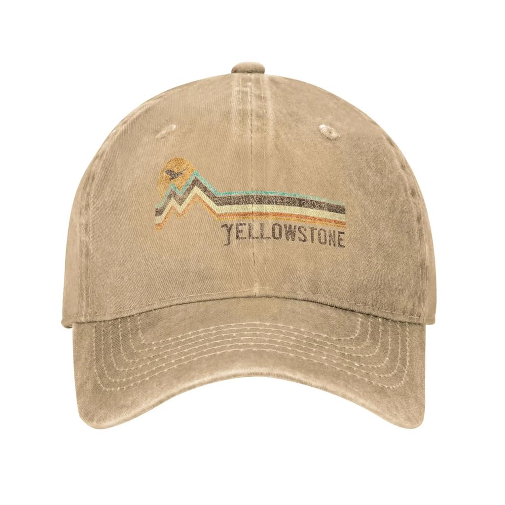 AYellowstone Dutton Ranch Золотой Монтана Винтажные Бейсболки Потертый Деним Стиранная Кепка от Солнца Для Бега Гольфа Регулируемая Посадка Кепки Ca