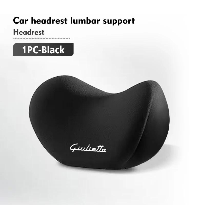 Car Stickers For Alfa Romeo Car Driver Seat Headrest Lumbar Support Pad Neck Pillow Interior Accessories For Alfa Romeo Giulia 1