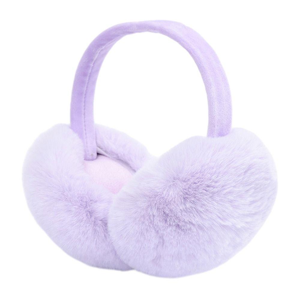 Мягкие плюшевые наушники с защитой от холода, зимние теплые складные наушники из искусственного меха, подарки