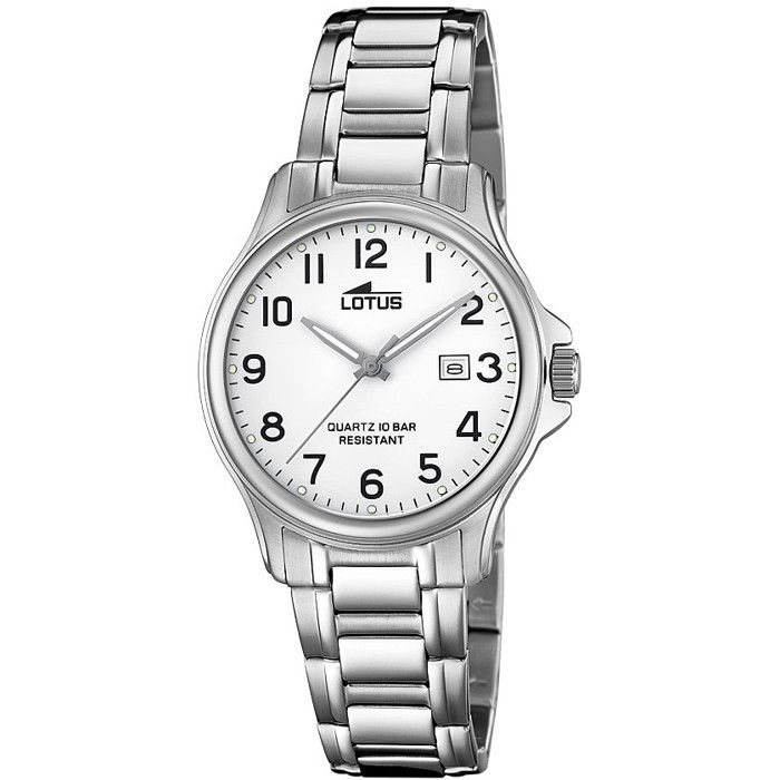 Часы - Lotus - 18655-1 - Серебристый - Черный - Водонепроницаемость 10 АТМ