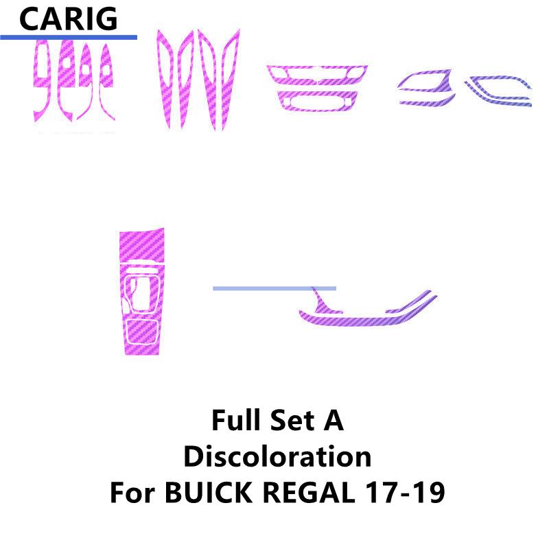 For BUICK REGAL 17-22 Interior Carbon Fiber Pattern Sticker Protective Film Modification Accessories