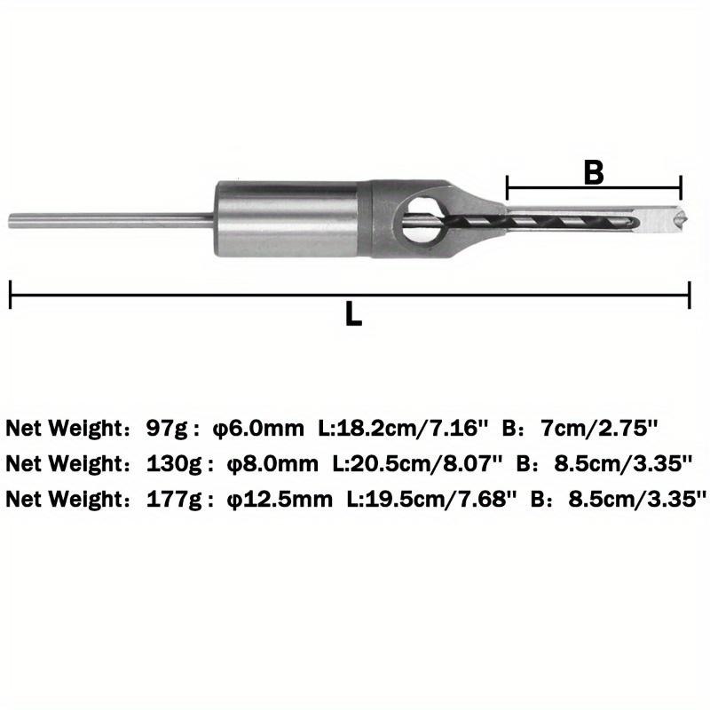6/8/12,5 мм HSS сверло с квадратным отверстием, шнековое сверло, стальное долбежное сверление, деревообрабатывающие инструменты