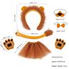 Halloween Children's Sweet Animal Headband Unisex Plastic Creative Props Zoo Lion Ear Headwear Set