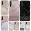 Персонализированный мраморный чехол с подписью фамилии для Huawei Nova Y90 Y70 Y61 Y60 9 10 SE Nova 5T 11i 8i 7i 3i P20 P40 P30 Lite P60 Pro