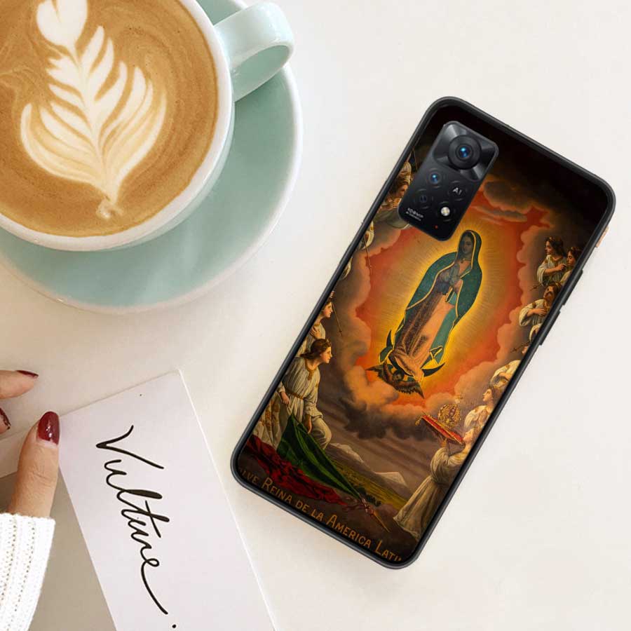 Чехол для телефона Дева Гваделупская Дева Мария Для Redmi Note 14 13 Pro 5G Plus 12 12C 10 10A 10C 9 9A 9C 9T 8 8A K60 K70 Pro Xiaomi
