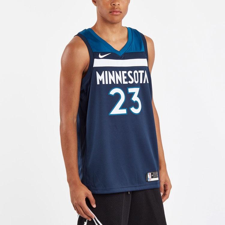 Nike Icon Edition NBA Sports Basketball Jersey Minnesota Timberwolves Butler No. 23 Large Deep Blue Dark blue Men's 864491-425