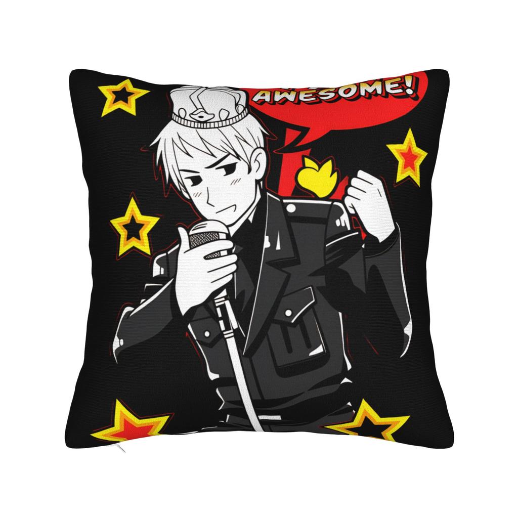 Pillow Case Hetalia Axis Power Square Pillow Cover Retro Trendy Cushion Design Pillowcases For Office Car Home Decorative
