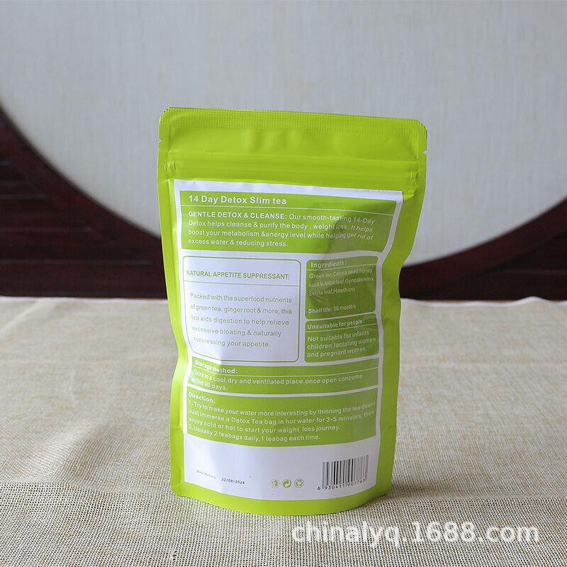 3 г * 14 пакетиков, натуральный тонкий чай, 14-дневный травяной чай для детоксикации и похудения