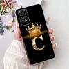 Для Xiaomi Redmi Note 11 11s 4G Чехол Корона Первая Буква Силиконовый Мягкий Задний Чехол Для Redmi Note11 11 S 4G Алфавит Coque Capa
