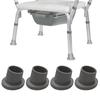 Anti-Slip Bath Seat Feet Rubber Caps Chair Feet Caps Accessories Shower Chair Tips