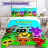 3pcs Custom Name Sprunki Bedding Set Duvet Cover Closure Includes 1 Duvet Cover & 2 Pillowcases, Soft and Comfortable for All Seasons.