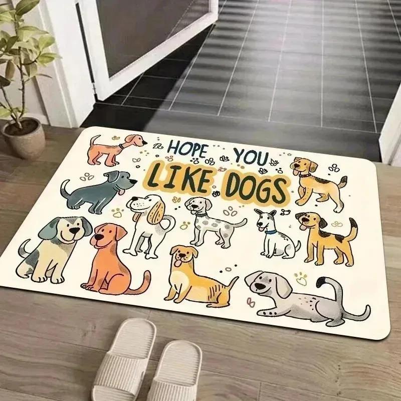 1 шт. Коврики для двери с рисунком белого тигра, Кухонные коврики, Нескользящие, Поп-арт, Коврики для гостиной, Коврик для ванной, Ковер для дома, Декор для раковины, Прачечная