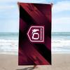 Maroons Print Beach Towel, Large Soft Quick Dry Towel for Beach Camping Swimming