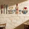 Vintage Rustic Wall Sticker Ornaments Farmhouse Style Creative Hanging Art  Bar
