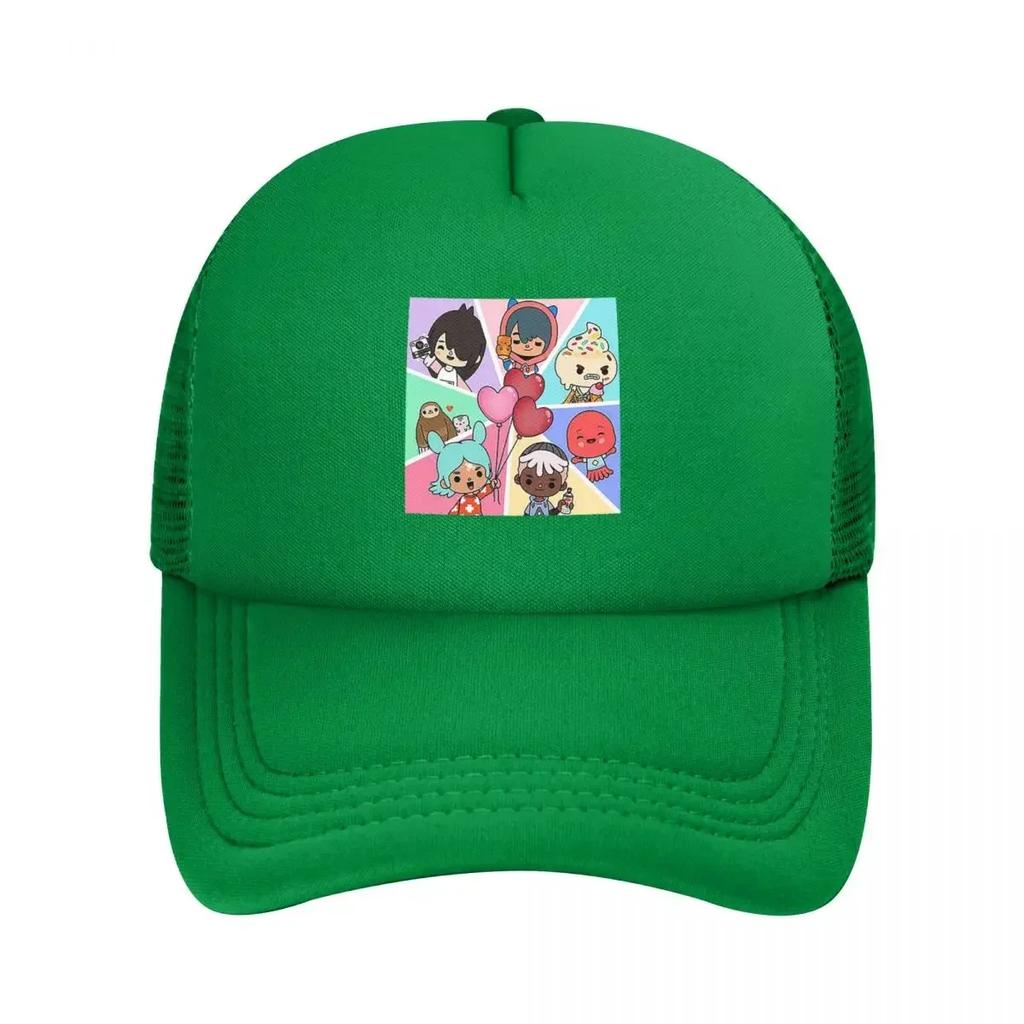 Toca Boca Mesh Baseball Caps Snapback Fashion Baseball Hats Breathable Casual Casquette Outdoor Unisex