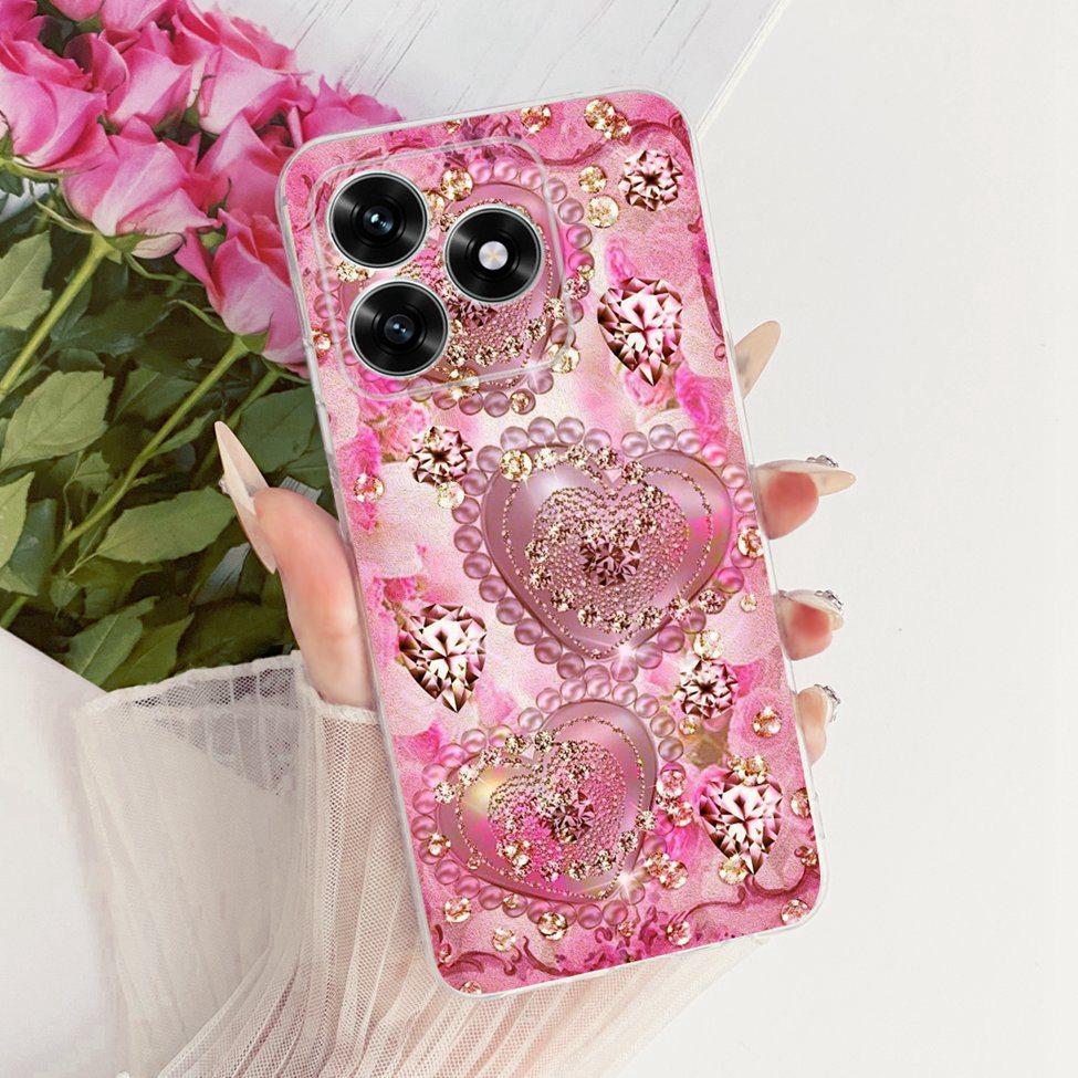 Case For Honor X5C Plus Cover Transparent Luxury Cute Cat Fashion Butterfly Cool Painted Casing For Honor X5cPlus