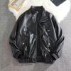 Men's High-End Retro PU Leather Motorcycle Jacket - Stand Collar, Spring/Autumn Fashion, PUNK Style.