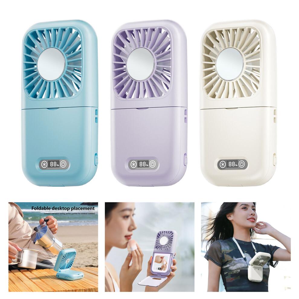 Mini Handheld Fan with 100 Adjustable Speed Quiet USB-Purple