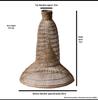 Бамбуковая плетёная ловушка-фонарь для рыбы: Подвесной светильник в стиле кантри