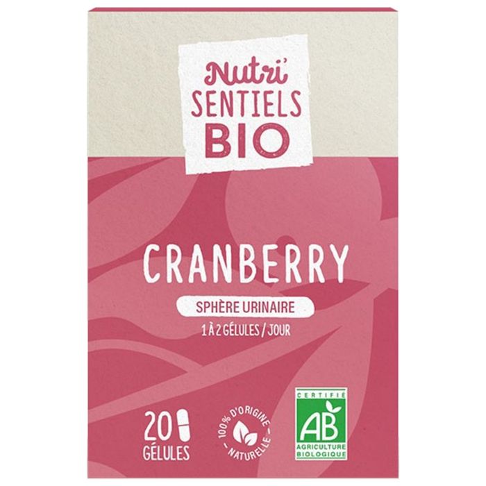 Nutrisanté Les Nutri'Sentiels Bio Cranberry 20 Gélules
