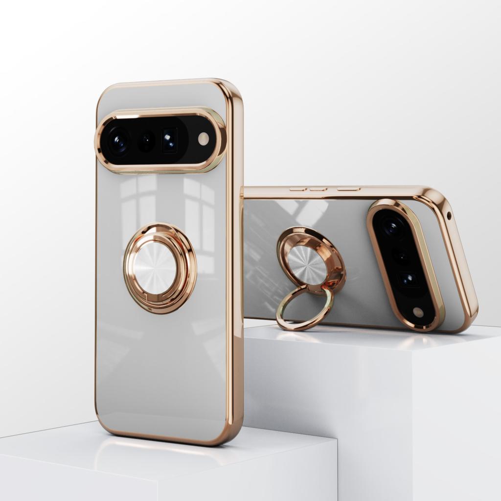 Покрытие Кольцо-подставка Магнитный чехол для телефона для Google Pixel 10 9 Pro XL 9A 8 8A 7 7A 6A 5A для Magsafe Беспроводная зарядка Мягкая крышка