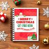 Christmas Gift Card Book DIY Spiral-Bound Merry Christmas College Survival Kit Greeting Card Holder Book for Students Family Friends