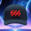 Красная Кепка-Snapback с Регулируемым Застегиванием и Дизайном Номера Оккультная Тема Бейсболка с Номером Легкая для Всех Сезонов Повседневная