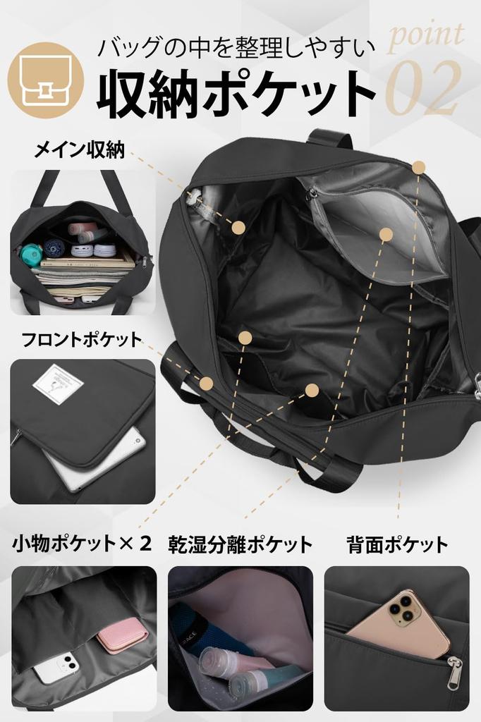 Хичаго Дорожная сумка большой вместимости расширяемая легкая для путешествий школьной поездки мужская женская сумка дополнительная сумка серебристый металл [складная] ручная кладь (Сакура розовая,