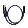 XLR to 3.5mm Stereo Cable 1.6ft XLR Female to 3.5mm 18 Inch Female Balanced Sound Converter
