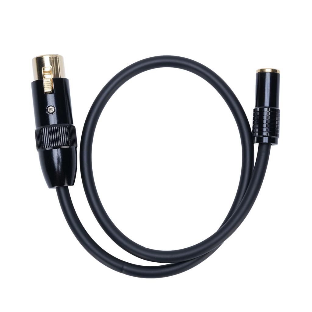 XLR to 3.5mm Stereo Cable 1.6ft XLR Female to 3.5mm 18 Inch Female Balanced Sound Converter