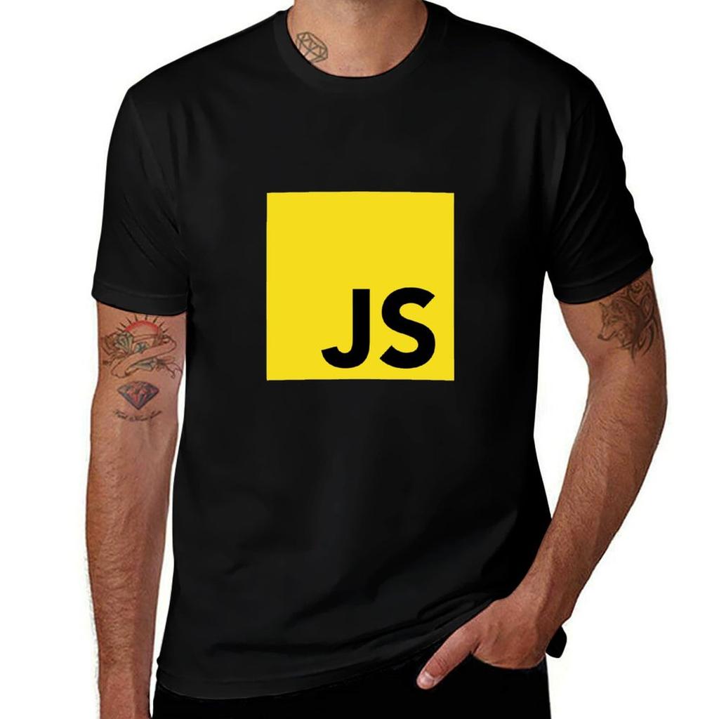 Футболка с логотипом программиста на Javascript Work Outdoor с коротким рукавом