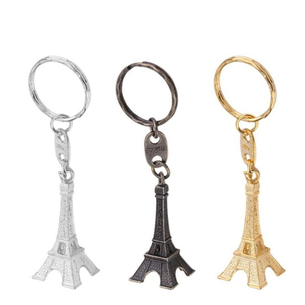 Zinc Zinc Alloy France Tower Keychain Vintage Paris Keyring Creative Eiffel Tower Bag Pendant Bag Hanging