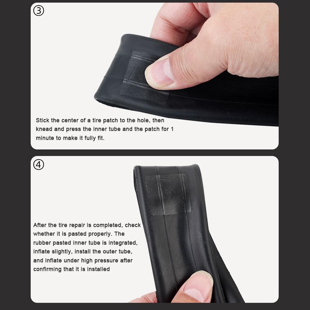 Bike Tire Repair Patch Kit Portable Dustproof Cycling Parts Glue-Free