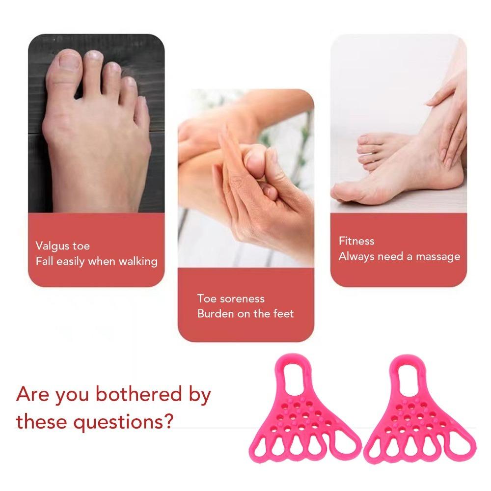 Muscle Relaxation Yoga Toe Foot Stretcher 5 Toes Foot Stretching Band Home Daily Foot Care