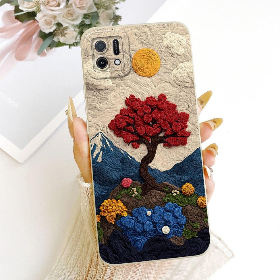 Для Oppo A16k CPH2421 Чехол Для Oppo A16e CPH2421 Чехол Модный Мультяшный Милый Смешной Расписной Силиконовый Чехол Для Телефона