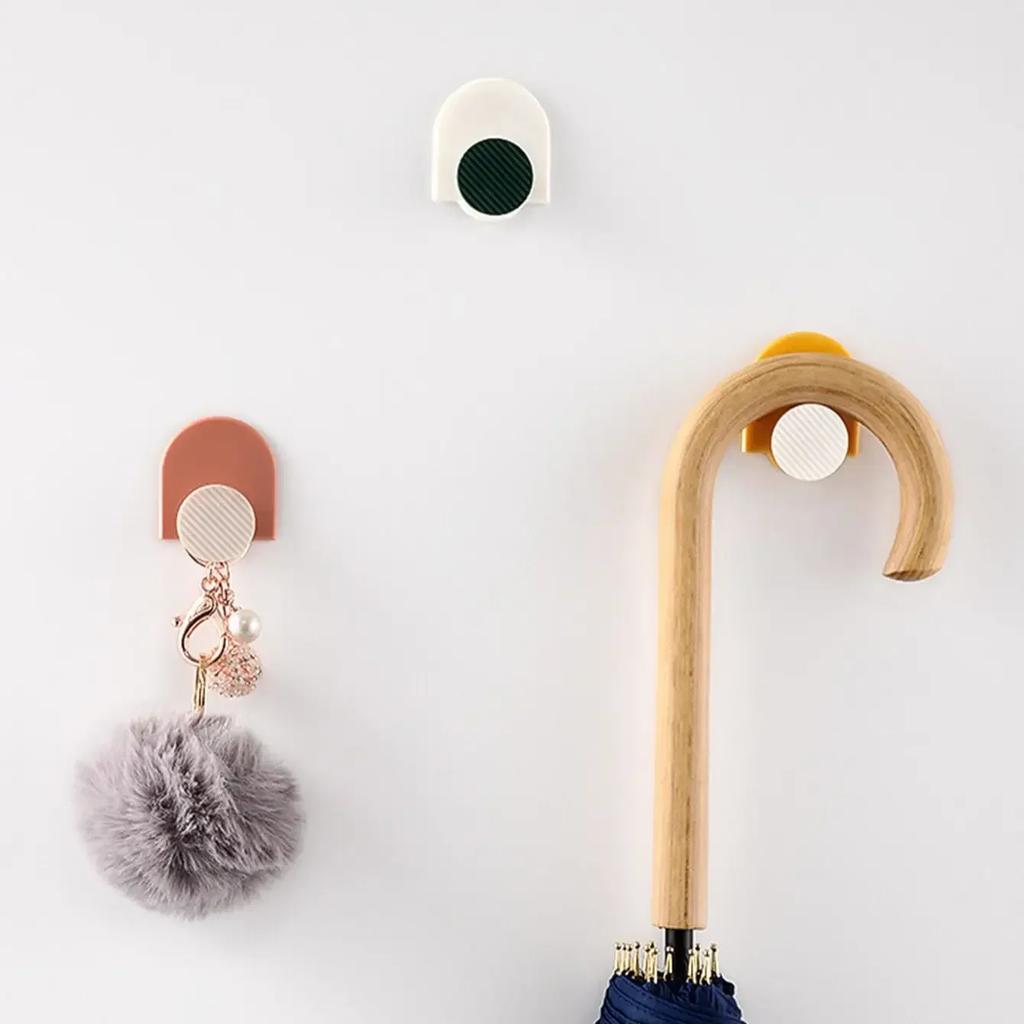 4 шт. - Премиальные самоклеящиеся настенные крючки - Легкая установка, Экономия места, Крючки для полотенец/одежды для подвешивания шляп в ванной, кухне или спальне