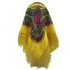 Ethnic Style Women Floral Printed Fringed Russian Square Scarf