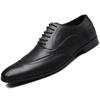 Classic Men Dress Shoes Lace Up Shoes for Man Plus Size Point Toe Business Casual Comfortable Men's Formal Shoes for Wedding