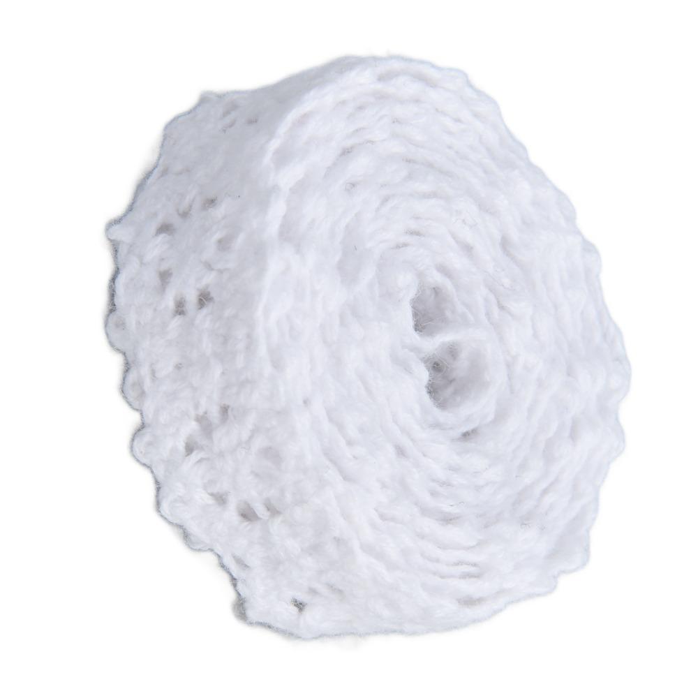 1PCS 15 Yards Length Cotton Lace Trim Wavy Edge Eyelet Lace Retro Style Lace Ribbon Sewing Projects