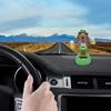 Украшение для автомобиля Игрушка с качающейся головой Танцующая собака на солнечной батарее Украшение для приборной панели на солнечной батарее Милая собака, качающаяся Танцующая анимированная игрушка